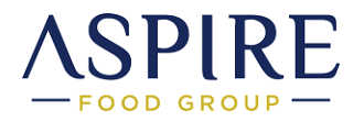 A graphic of Aspire Food Group's brand logo.