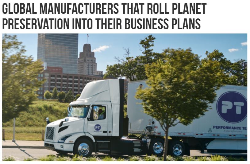 Global Manufacturers that Roll Planet Preservation into Their Business Plans poster.