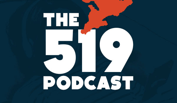 A graphic of the 519 podcast logo.